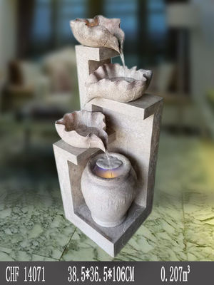 আউটডোর থ্রি লোটাস জলপ্রপাত উদ্যান বৈশিষ্ট্য সরবরাহকারী