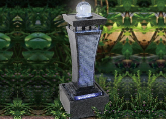 ইউরোপীয় লিভিং রুমে কলাম কাস্ট স্টোন জলের ফোয়ারা সরবরাহকারী